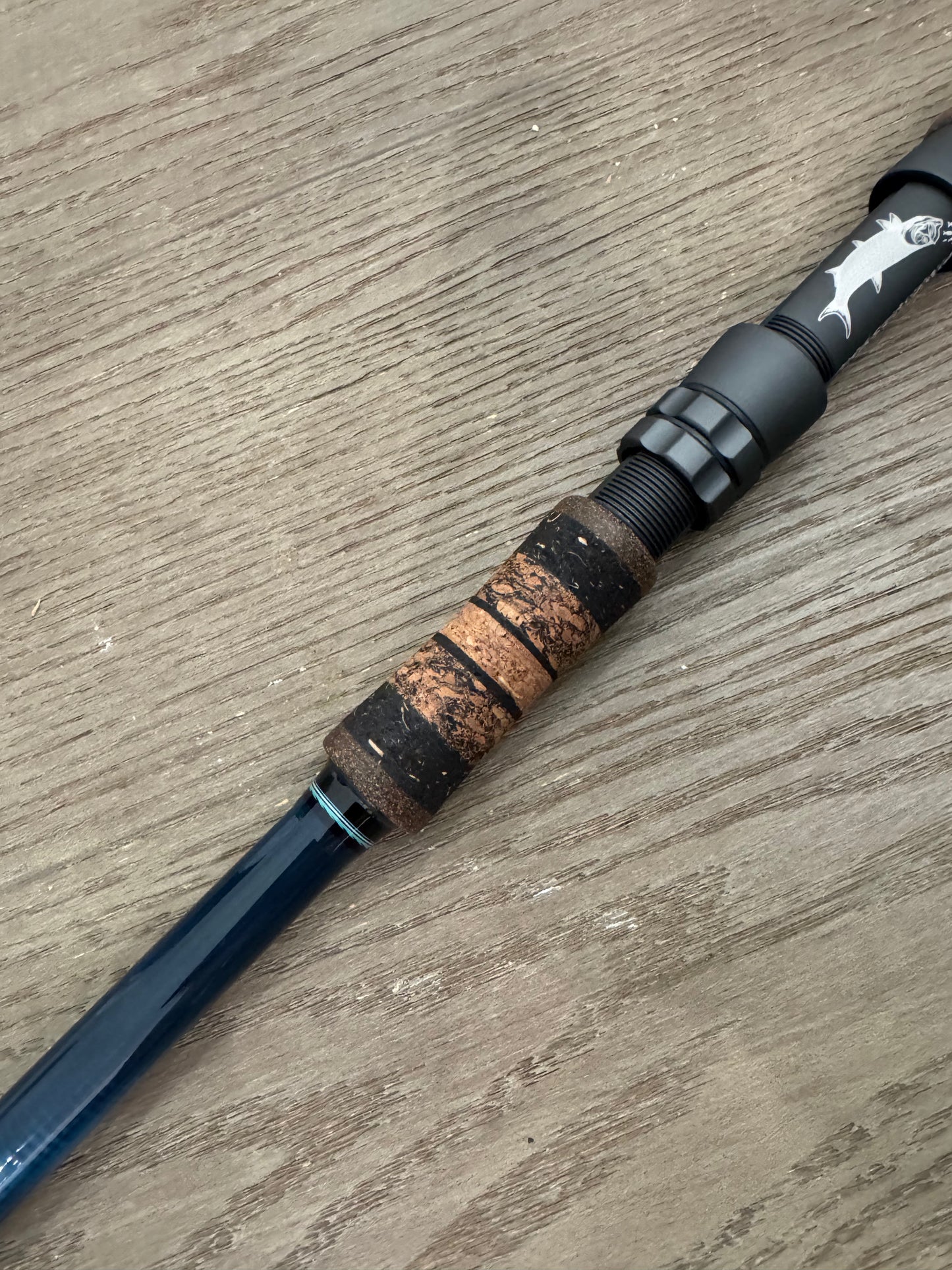 1089 Blue w Titanium SICs (Spinning)